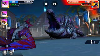 PTERAQUETZAL VS IMPERATOSUCHUS BOSS VS BOSS  JURASSIC WORLD THE GAME [upl. by Peppi]