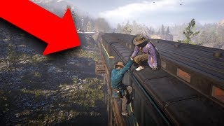 ROBBING A TRAIN HEIST  Red Dead Redemption 2 Outlaw Life 1 [upl. by Nylitak]