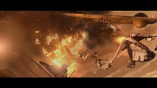 The Second Battle of Geonosis WITH nothing but ACTION [upl. by Selma88]