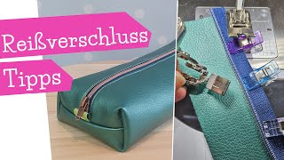 Reißverschluss Tipps  Demonstration Reißverschlussfuß  Taschen nähen  Nähanleitung  mommymade [upl. by Jangro763]