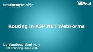 Routing in ASPNET Web Forms [upl. by Jemmie415]