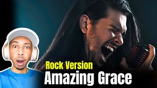 REACTION to Dan Vasc  Amazing Grace Metal singer Cover  ZuluModo Reaction [upl. by Gascony162]