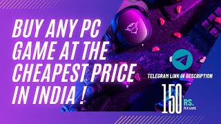 Buy PC Games in India for almost Free  Telegram Group Link [upl. by Agnot129]