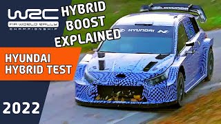 Hyundai WRC 2022 Hybrid Test WRC Hybrid BOOST Explained for WRC 2022 [upl. by Bengt285]