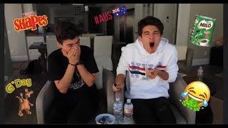 BRENT RIVERA TRIES AUSTRALIAS MOST ICONIC SNACKS [upl. by Manoop]