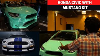 HONDA CIVIC WITH MUSTANG KIT  6 lakhs worth mods  MOTORAGE [upl. by Vlada458]