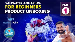 How to Setup a Marine Fish Tank for Beginners  Product Unboxing [upl. by Reine648]