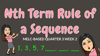 NTH TERM RULE OF A SEQUENCE GRADE 6 [upl. by Ymor715]