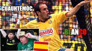 ESPAÑOLES REACCIONAN A CUAUHTÉMOC BLANCO EL MEJOR 10 DE MÉXICO [upl. by Wadlinger660]