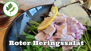 Roter Heringssalat Rezept mit Matjesfilet [upl. by Nohcim]