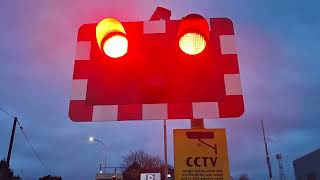 antrim station level crossing co antrim 71124 [upl. by Yssis]