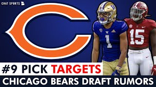 Chicago Bears Draft Targets With 9 Pick In 2024 NFL Draft [upl. by Norak316]