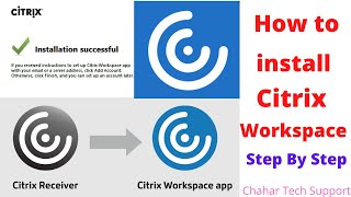 How to install Citrix workspace on windows 10  How to add account in citrix workspace app Citrix [upl. by Boehike]