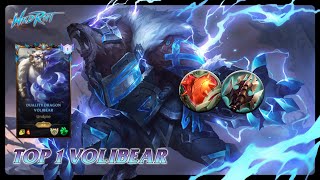 Wild Rift VOLIBEAR  TOP 1 Duality Dragon Volibear S13 Ranked Gameplay  Build [upl. by Silvio]