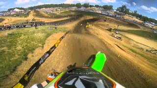 GoPro HD Ryan Villopoto Full Moto 2  Muddy Creek Lucas Oil Pro Motocross Championship 2013 [upl. by Mcmurry916]