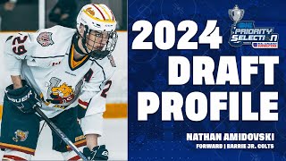 2024 OHLDraft Prospect Profile Nathan Amidovski Barrie Jr Colts [upl. by Irtak259]