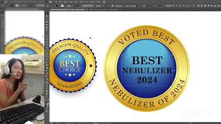 Creating Product Badge using Adobe Illustrator Let go [upl. by Ailedua946]