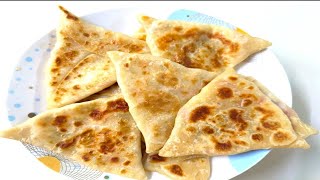 Afghan Bolani Recipe  Breakfast Recipes Afghani Paratha Afghani Snacks  School Tiffin Box Recipes [upl. by Davina487]