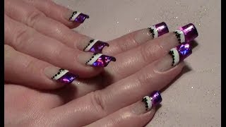 Weihnachtliches Nageldesign mit Transferfolie selber machen  Xmas Christmas Nail Design Tutorial [upl. by Kally]