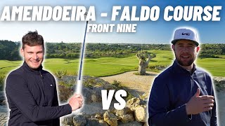 ASHLEY amp GEORGE PLAY A MATCH AT SIR NICK FALDOS AMENDOEIRA COURSE  BREATHTAKING Part1 [upl. by Oirevas]