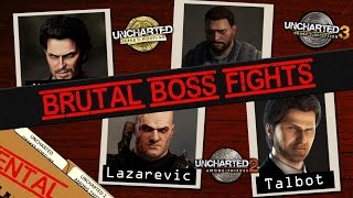 Uncharted Brutal Mode Boss Fight Guide How to beat Navarro Draza Lazarevic and Talbot [upl. by Serle480]