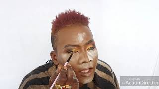 Lyrus makeup transformation mec en meuf [upl. by Carbo]