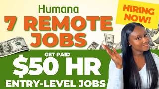 7 Remote Jobs Hiring IMMEDIATELY HUMANA REMOTE JOBS  MAKE 2000WK WFH JOBS [upl. by Eden]