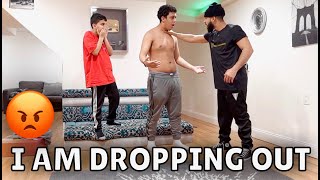 IM DROPPING OUT OF SCHOOL PRANK ON MY UNCLE ADAM BACKFIRED [upl. by Sherilyn298]