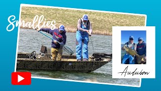 Crazy PreSpawn Smallmouth Bass Bite on Lake Audubon [upl. by Ydnyl433]