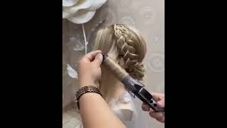 COMO HACER UN PEINADO RECOGIDO ELEGANTE CON TRENZA PARA BODAS O DE NOCHE FACIL Y RAPIDO [upl. by Ancel184]