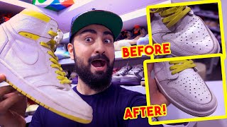 TRY THIS TO RESTORE YOUR OLD SHOES IN 5 MINUTES  DIY HACK [upl. by Ahk594]