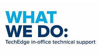 What we do TechEdge connects with customers in Fargo [upl. by Eelirem]