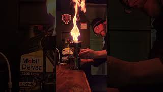 lighting a Coleman 530 GI Pocket Stove 1946 year of production [upl. by Adlecirg449]