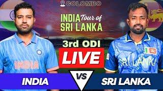 IND vs SL Live Match Today  India vs Sri Lanka 3rd ODI Live Commentary  IND vs SL Live ODI Match [upl. by Ruben]