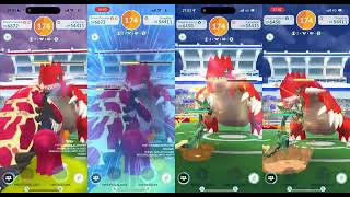 Primal Groudon vs Mega Rayquaza vs Necrozma Fusion Forms vs Dragon Trio Groudon Raid [upl. by Kitty869]