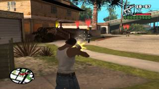 GTA san andreas  DYOM mission  11  Ballas attack 2  HD [upl. by Harriett230]