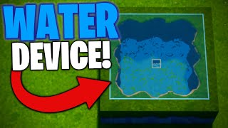 Making Terrain With The New WATER DEVICE Fortnite Creative [upl. by Barabas296]