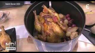 RECETTE  Poularde de Saint Sever aux fruits dAutomne [upl. by Aynuat]