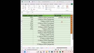 Excel Sütuna Telefon Biçimi Uygulama excel excelegitimi exceltips [upl. by Atinahc]