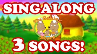 Videos for Kids  The Baking Bears GREATEST HITS  SingALong [upl. by Jerman]