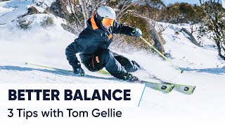 HOW TO SKI STEEPER SLOPES  3 Tips For Better Balance [upl. by Nosmas]