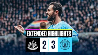 EXTENDED HIGHLIGHTS  Newcastle 23 Man City  KDB and Bobb complete lastgasp comeback [upl. by Collbaith]