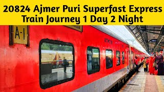 Onboard 20824 Ajmer Puri Superfast Express Train Journey in Sleeper Coach  ट्रेन मे 44 घंटे😲 [upl. by Aisital]