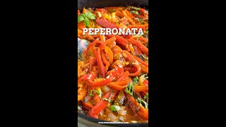 Rustic Peperonata Recipe shorts [upl. by Nnalorac]