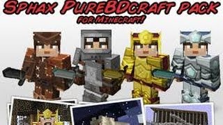 Minecraft 152Texture PackSphax PurebdCraft Tutorial ESPAÑOL [upl. by Maridel]