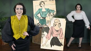 Making A Retro quotPeasantquot Blouse  Costumey Closet Staple [upl. by Gaudette481]