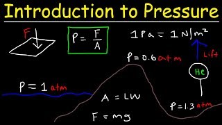 Introduction to Pressure  Force amp Area Units Atmospheric Gases Elevation amp Boiling Point [upl. by Dace]