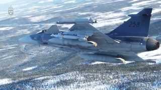 JAS 39 Gripen fäller bomber [upl. by Zena]