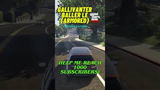 GTA 5 Online  Gallivanter Baller LE Armored gta gta5 gta5online gallivanterballer [upl. by Haym]