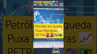 quot😎😱⛽Queda do petróleo puxa a Petrobras para baixo📈👀quot brasil bolsadevalores PETR4 petróleo [upl. by Siwel485]